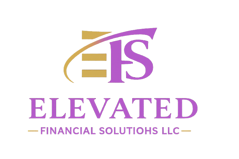Logo of Elevated Financial Solutions LLC with a stylized 'EFS' design on a white background.